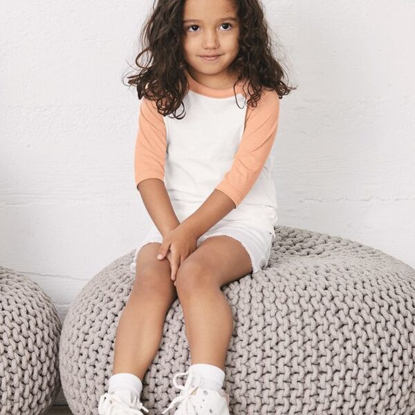 Toddler Three-Quarter Sleeve Baseball Tee Thumbnail